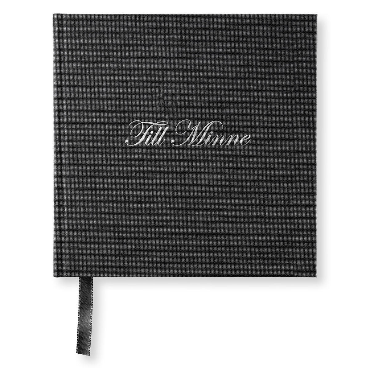 BOK - MINNESBOK "TILL MINNE" PAPERSTYLE TRANSPARENT BLACK