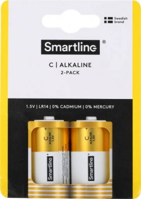 BATTERI - LR14, R14, C, 14A SMARTLINE 2-PACK